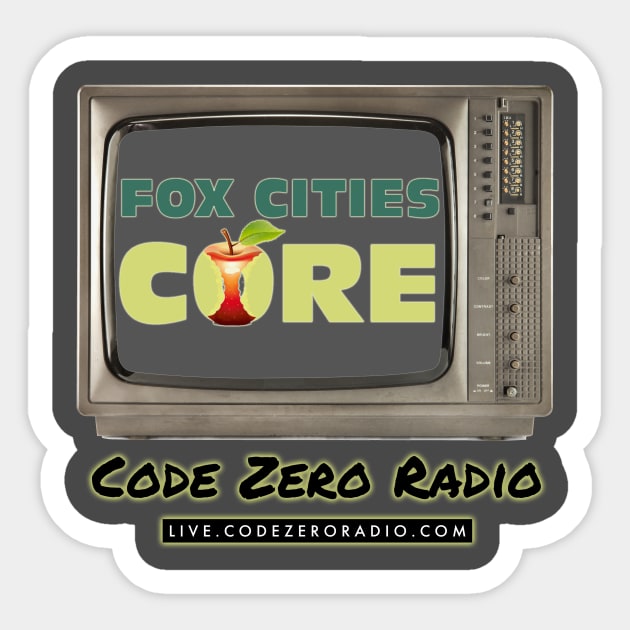 Fox Cities Core TV Shirt Sticker by Code Zero Radio